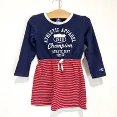 チャンピオン　110センチ　女の子　ワンピース　ボーダー