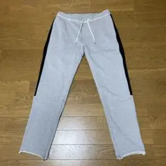 wjk サイドラインパンツ グレー サイズM