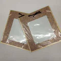 色紙掛け　ドンス柄２枚