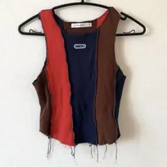 MOUSSY マルチカラー ワッフル タンクトップのサムネイル