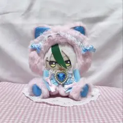 ハンドメイド 着ぐるみ おすわりぬい服 推し活 桃色 水色 d454