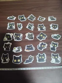 黒猫 ミニステッカー 大量セット
