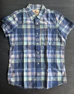 Hollister 半袖シャツ Mサイズ チェック柄