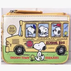 スヌーピー SNOOPY NY イエローバス 財布 定期入れ お洒落なデザイン