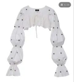 PAMEO POSE Karma Short Blouse ホワイトのサムネイル