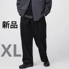 【XL・新品・タグ付き】UNIQLO コーデュロイユーティリティパンツ ブラック