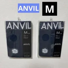 新品 ANVIL ボクサーブリーフ Mサイズ 2枚セット ネイビー 値引き不可