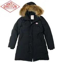 DANTON ロングダウンコート ラクーンファー M フード