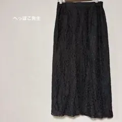へっぽこ先生/花柄レース /ロングスカート/裏地付き/総レース2418