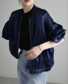 シャイニーシアーブルゾン★美品のサムネイル