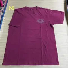 ★メンズワインカラ―バックプリントTシャツ M★