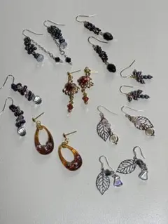 ピアスセット　まとめ　スワロフスキー　チェコビーズ