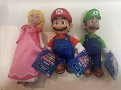 スーパーマリオギャラリー　マリオ・ルイージ・ピーチ ぬいぐるみセット