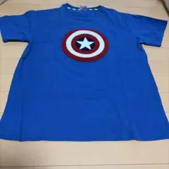 マーベル　Captain America Tシャツ 青　 L