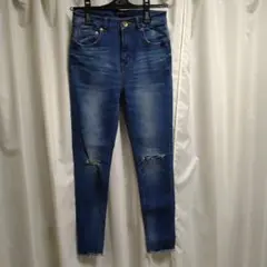 JEANASIS ダメージ加工 スキニーデニム