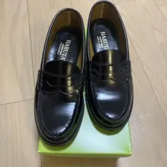 HARUTA ブラック ローファー 24EE 1日使用のみ　人工皮革