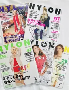 NYLON JAPAN 雑誌５冊セット 2005〜6年（No.18〜21、23）
