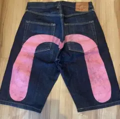 サイズ34 ピンク大黒 2001 NO.2 ハーフ エヴィス エビス evisu