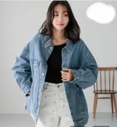 LOWRYS FARM ローリーズファーム CONE/BIGGジャン　新色ブルー