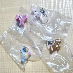 ゆるっとめじるしアクセサリー ウサハナ ぼんぼんりぼん しろうさ くろうさ