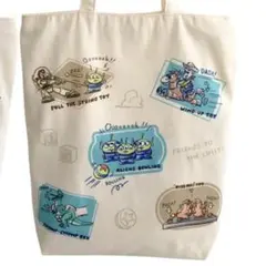 新品 Disney PIXAR トイストーリー トートバッグ ショッピングバッグのサムネイル