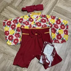 KOTOBUKTEN 花柄着物スタイル 80 ３点セット