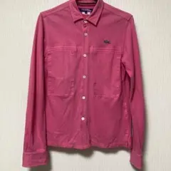 【ジュンヤワタナベ×ラコステ】再構築ポロシャツS別注ギャルソン　ピンク系 LACOSTE】ラコステ ポロシャツ ピンク | 安心院商店