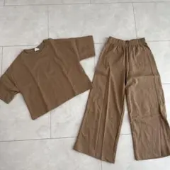 1回着ZARA キッズ ベージュ セットアップ 9-10 140cm134cm