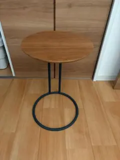 ニトリ NITORI サイドテーブル ラウンズ ブラウン×ブラック