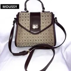MOUSSY マウジー モノグラム ミニ ショルダー バッグ 2WAYブラウンのサムネイル