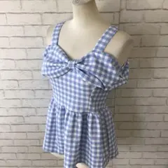 vintage キャミソール ギンガムチェック マーガレット itimi - メルカリ
