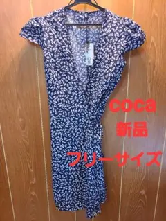 coca 新品 花柄 ミニワンピース フリーサイズのサムネイル