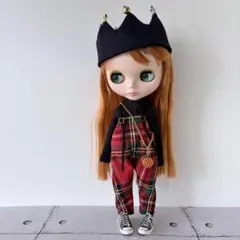 タータンチェック　4点セット　ブライス　アウトフィット　ハンドメイド