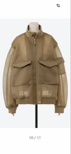 【新品同様】HYKE sheer wep jacket サイズ1のサムネイル