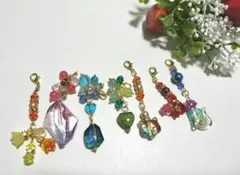 オリジナル天然石チャームセット(๑´`๑)♡