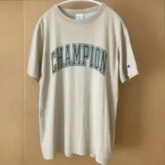 チャンピオン メンズ ロゴTシャツ 半袖 ベージュ L