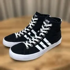 美中古/adidas originals ハイカットスニーカー(28cm)黒×白のサムネイル