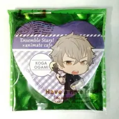 新品★あんスタ★アニカフェ★大神晃牙★ハート缶バッジ