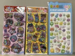 カプセルポップシール ぷっくりシール 3枚セット 平成レトロ ラブ友