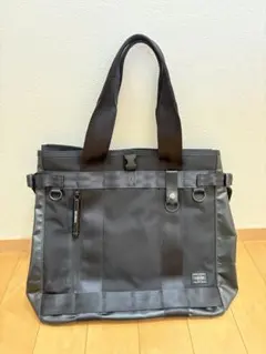 【中古】PORTER トートバッグ ブラックLサイズ