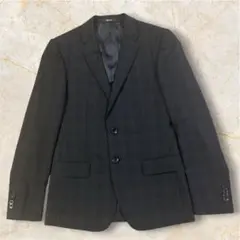 ☆COMME CA ISM テーラードジャケット ダークグレー・チェック柄