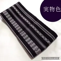 博多献上柄×濃い紫♡巻くだけなんちゃって帯サッシュベルト♡和洋折衷コーデにものサムネイル