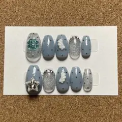 （現品）ネイルチップ　ウィッシュコア　クローバー