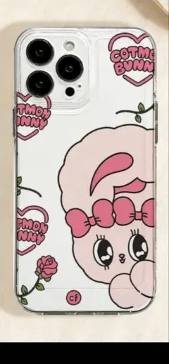 最終価格エスターバニー　iPhone17　クリアソフトケース　うさぎ　ピンク