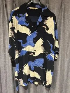 Schott × Pineapple Juice アロハシャツ CRANE 鶴のサムネイル