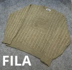 FILA フィラ クルーネック ロゴ ニット