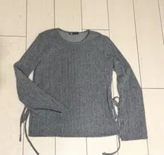 ZARA｜サイドリボンスリット カットソー 長袖