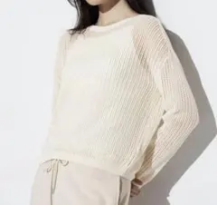 UNIQLO 3Dメッシュクルーネックセーター