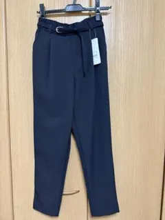 スラックスパンツ ネイビー S