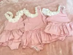 プティマイン　お花モチーフ　ワンピース水着